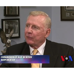 Rep. Dan Burton appears on VOA’s “Café D.C.”