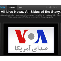 VOA TV to Iran Streaming on Livestation